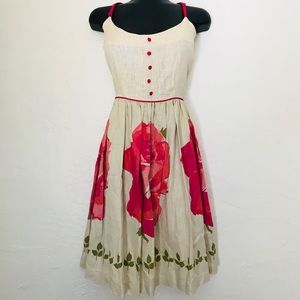 Anthropologie 100% Linen Dress